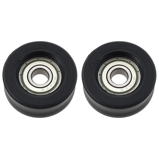 Briny River 2pcs Rowing Machine Bearing Wheel OD 35mm Thickness 14.5mm Hole 8mm 608ZZ Bearing Roller