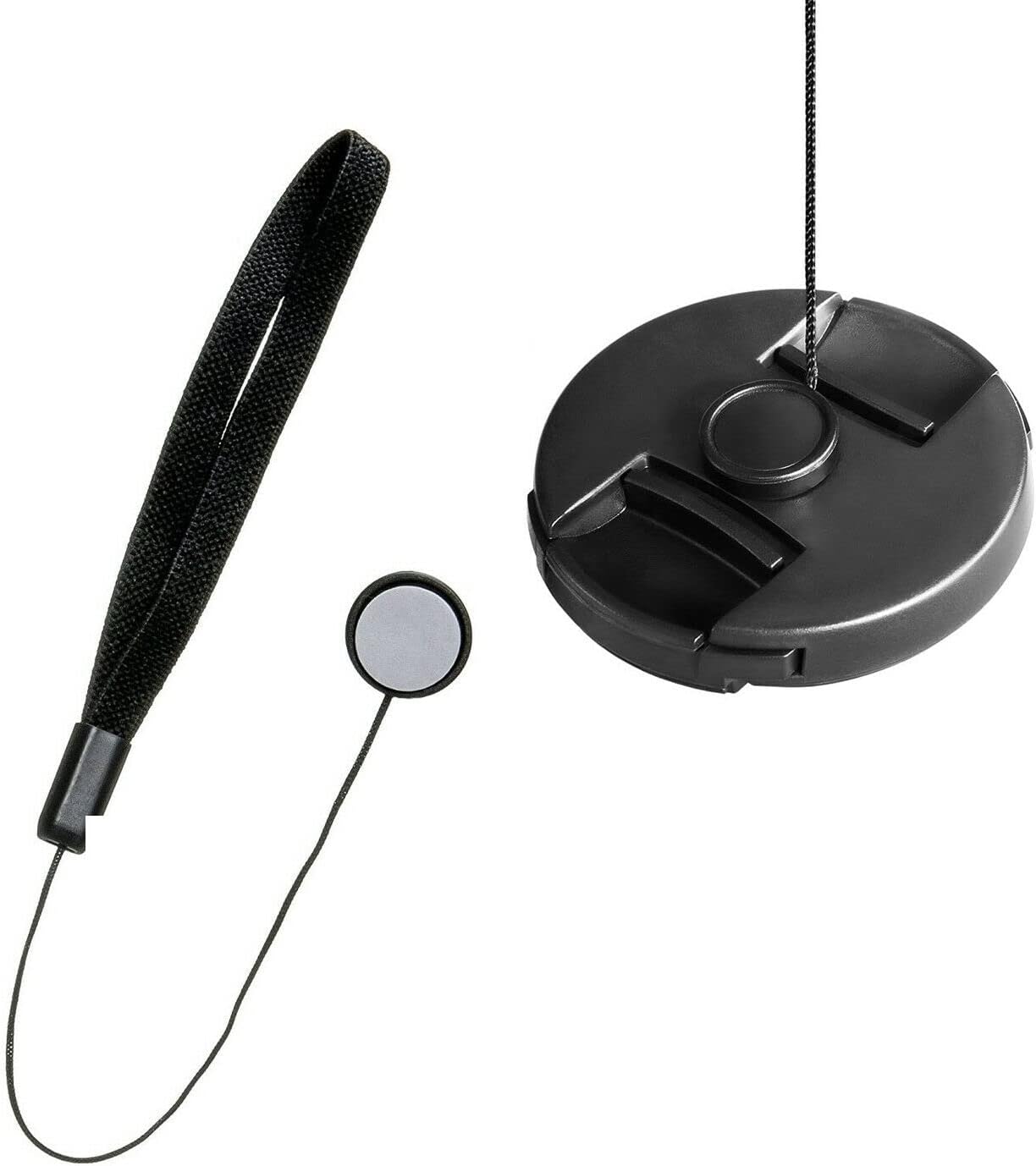 Digital Nc Pinch (58mm) a58 Lens Cap Center + Lens Cap Holder + Microfiber Cleaning Cloth. Compatible with Sony Alpha