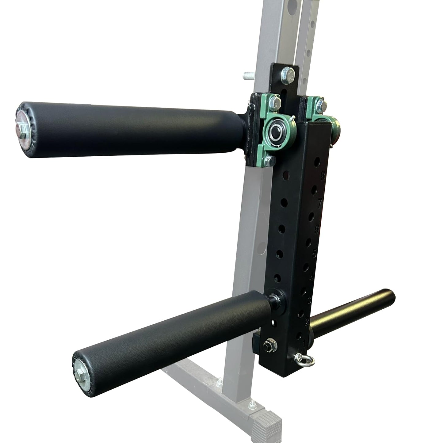 Power Rack Mounted Leg Extension & Curl Machine for Home Gym Equipment, Adjustable Leg Press Attachment for Lower Body Muscle Training (Style 1)