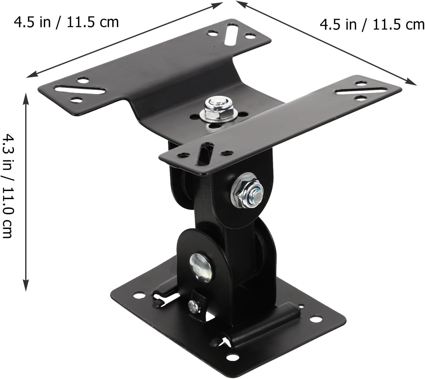 Luxshiny 360 14-27 Inch Rotatable Monitor Wall Mount Bracket Swivel Tv Wall Stand for LCD Screens Metal Shaft Support