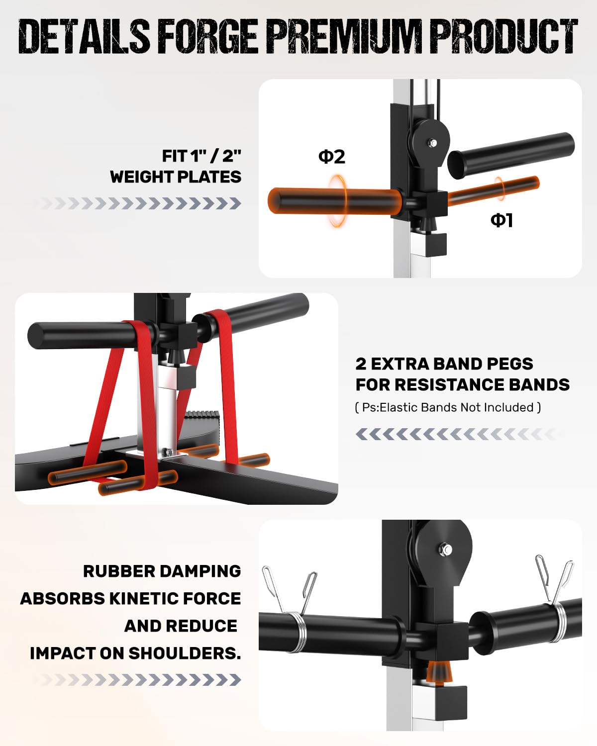 GOIMU Chest Fly Machine, CF01 PEC Fly and Reverse Delt Machine, Adjustable Upper Body Workout Equipment for Pectoral and Rear Deltoid, Chest Machine with Band Pegs for Home Gym