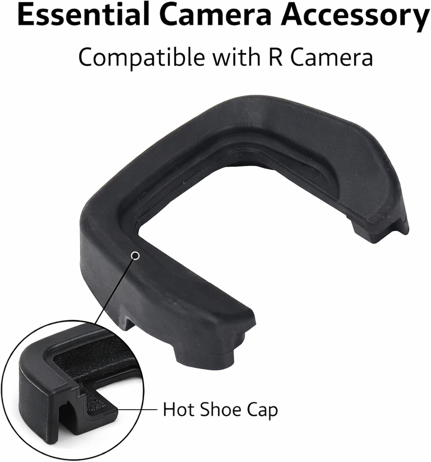 Camera Eyecup with Level Hot Shoe Kit, ABS Material, Compatible with R Camera - Protects Viewfinder, Reduces Fatigue