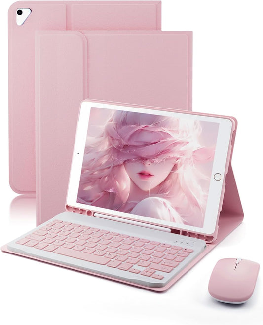 TUNKARMOR 9.7 inch 6th/5th 2018/2017 2 (2014) 9.7, Keyboard Case for iPad Generation, Model, iPad Air - Mouse