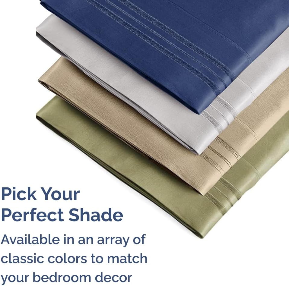 Skiennix Body Pillowcases Set of 4 | Soft, Breathable 20x54 Long Pillow Covers - Emerald Green, Fade-Free & Machine Washable