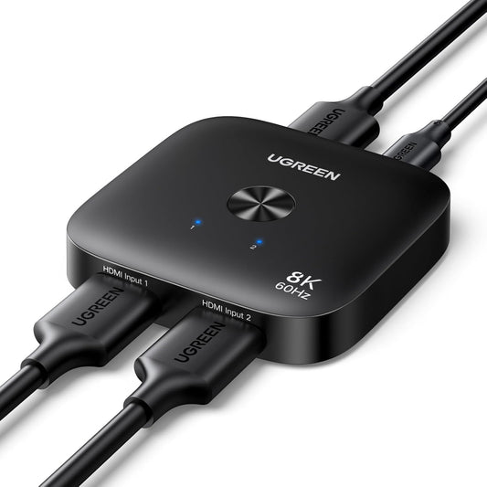 UGREEN 2.1 2 1 8K@60Hz 4K@240Hz 4K@120Hz HDR10+ Dolby 48Gbps 2 PS5 HDMI Switch in Out Ultra HD Supports VRR Atmos HDMI