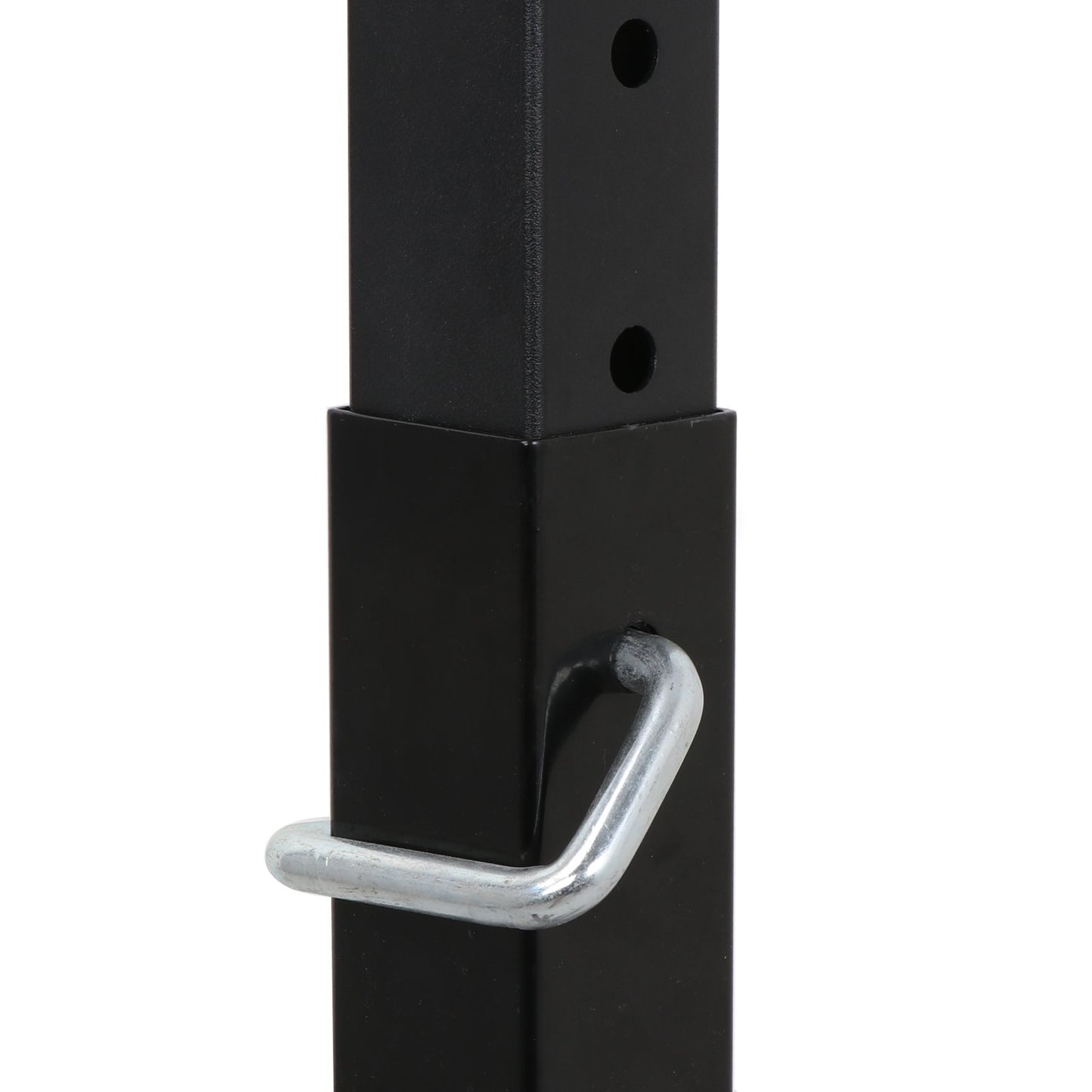 Saturnpower Pair of Adjustable Squat Rack 40inch-66inch Barbell Bracket Solid Steel Free Press Bench, Home Gym Portable Dumbbell Racks Stands, Family Sports Fitness Equipment,Black