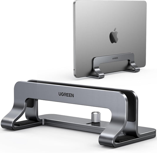 UGREEN 17.3 Inch Vertical Laptop Stand Holder for Desk Compatible with MacBook Pro, MacBook Air Stand Vertical Aluminum