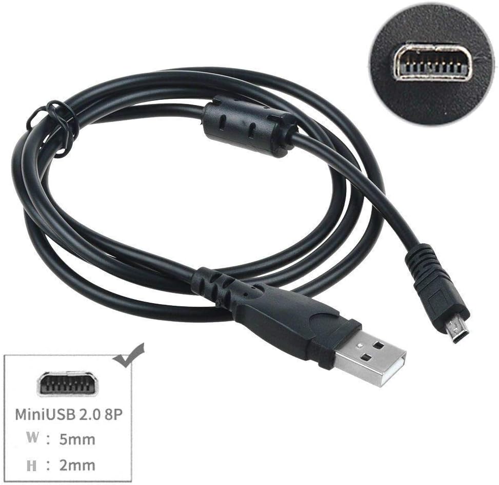 3.3ft D5100 USB Power Chargering Data SYNC Cable for Nikon DSLR Camera Mains PSU