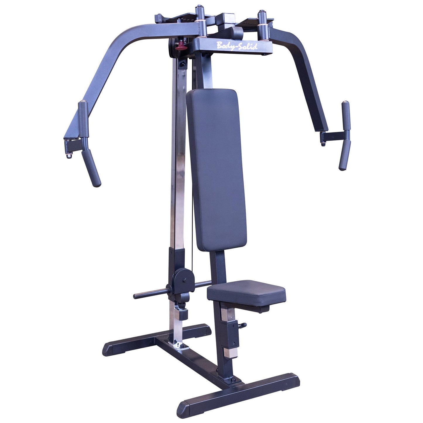 Body-Solid (GPM65B) Dual Function PEC Machine - Plate Loaded, Adjustable Chest, Back & Shoulder Workout Equipment, Black