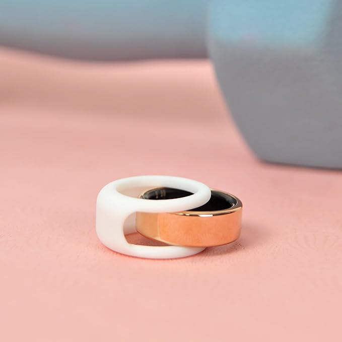 Rinfit Smart Ring Protector - Silicone Ring Enhancer - StyleFit Design Patent - White, Size 9