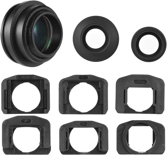 1.51X 2 Viewfinder Eyepiece Magnifier Eyepiece Eyecup Short Sighted Viewfinder Helper for DSLR Cameras, Anti Fog