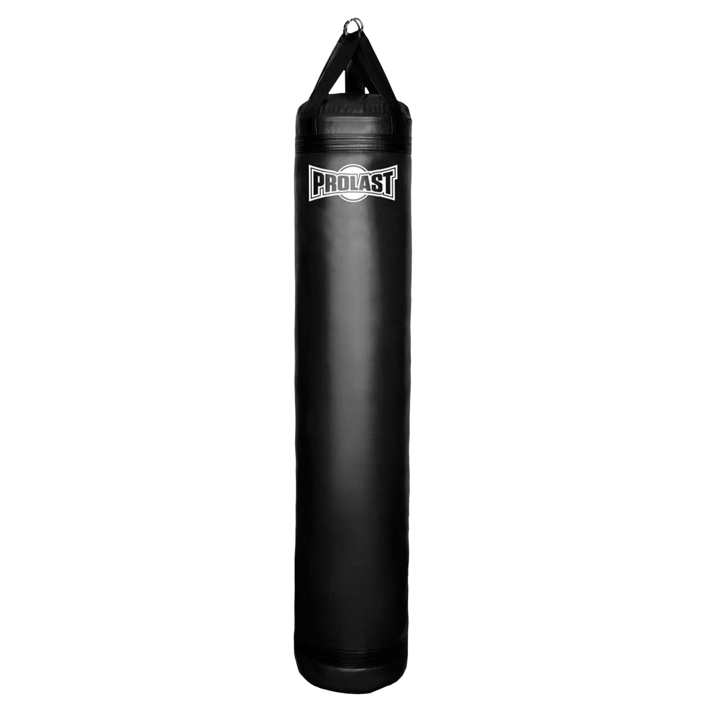 PROLAST Heavy Punching Kicking Bag for Adults, Boxing, MMA, Martial Arts, Muay Thai, Strength Training Equipment, 5ft, 100 lbs, Classic Logo, Black Filled