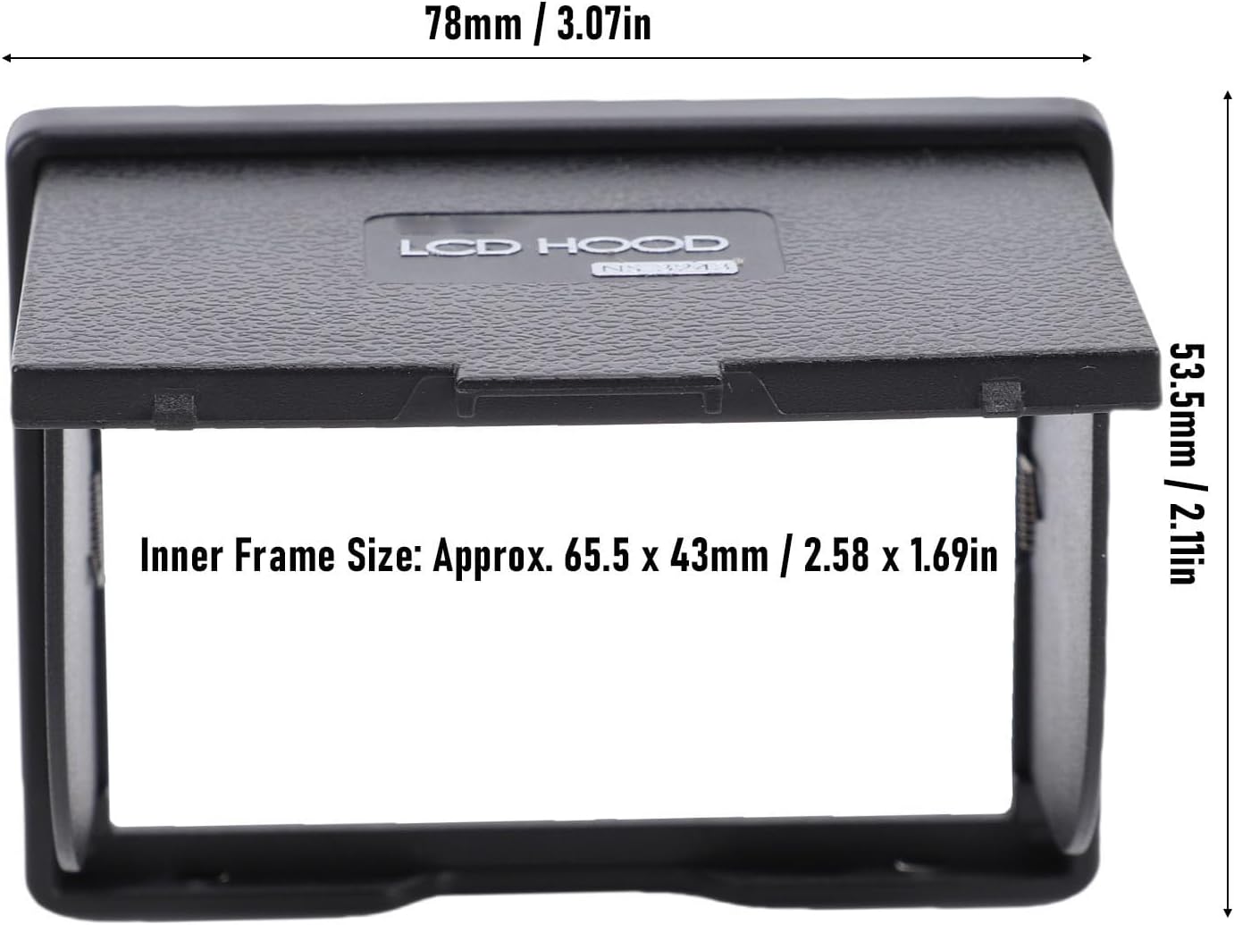 LAISANIM 3.2in XT1/XT2/XA 5DIV/5DIII/1DX, Camera LCD Sun Shade Hood Viewfinder, Magnetic Optical Sunshade for Series