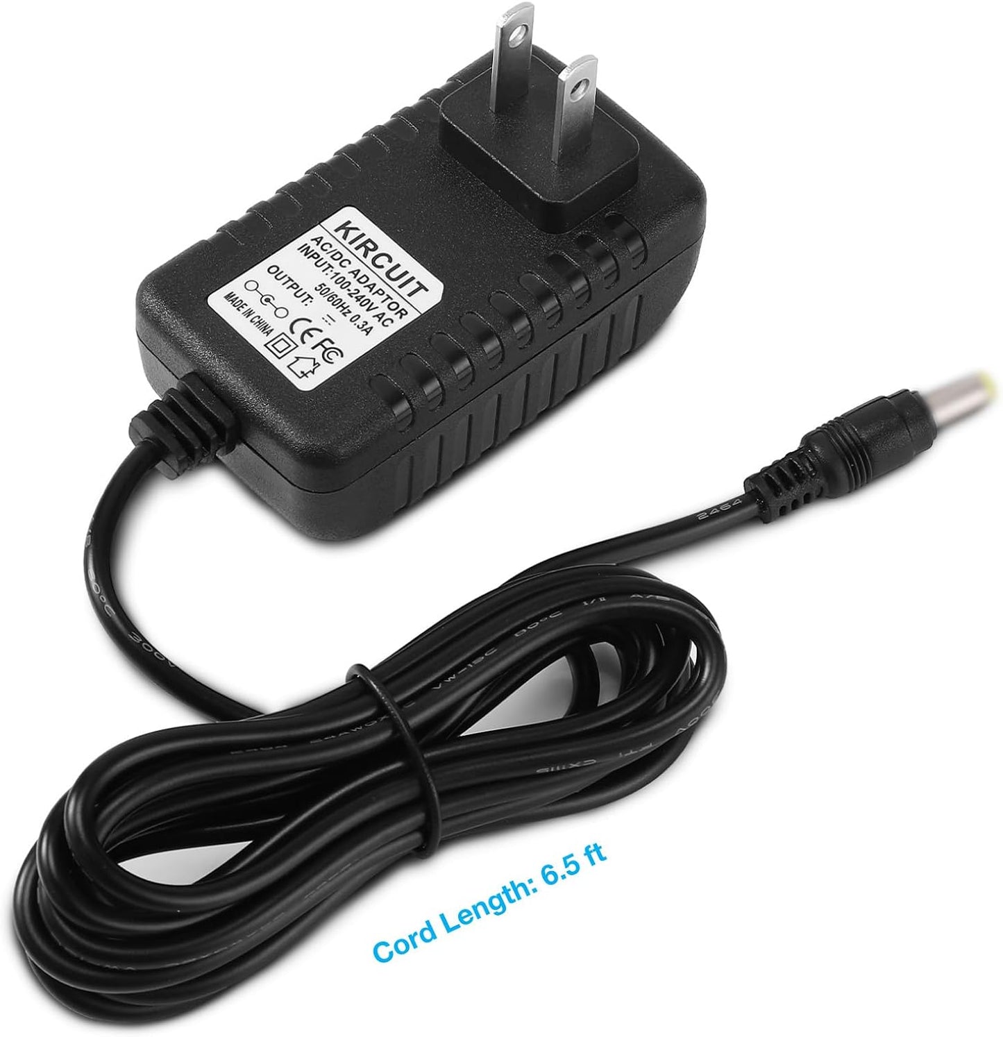 Kircuit 6.5 Feet AC Power Cord Compatible with Sonic Comfort Theraplus Neck and Shoulder Massager