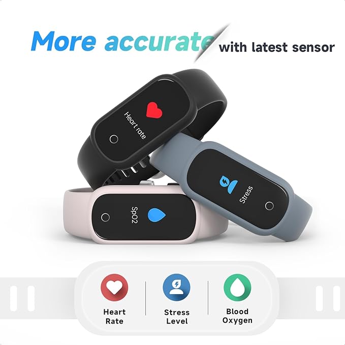 Fitness Tracker Watch with Heart Rate/Sleep Tracker/IP68 Waterproof, Activity Tracker with Pedometer Step Counter, Health Watch for Women Men with 14 Sports Compatible Android iOS, Beige