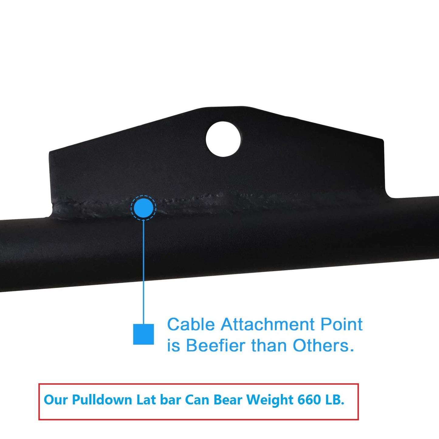 Cable Machine Lat Pulldown Attachments - 29/39/48 Inch Wide Grip Bar with Non-slip Handle for Home Gym Tricep Training (K Bar Length 48 Inch)