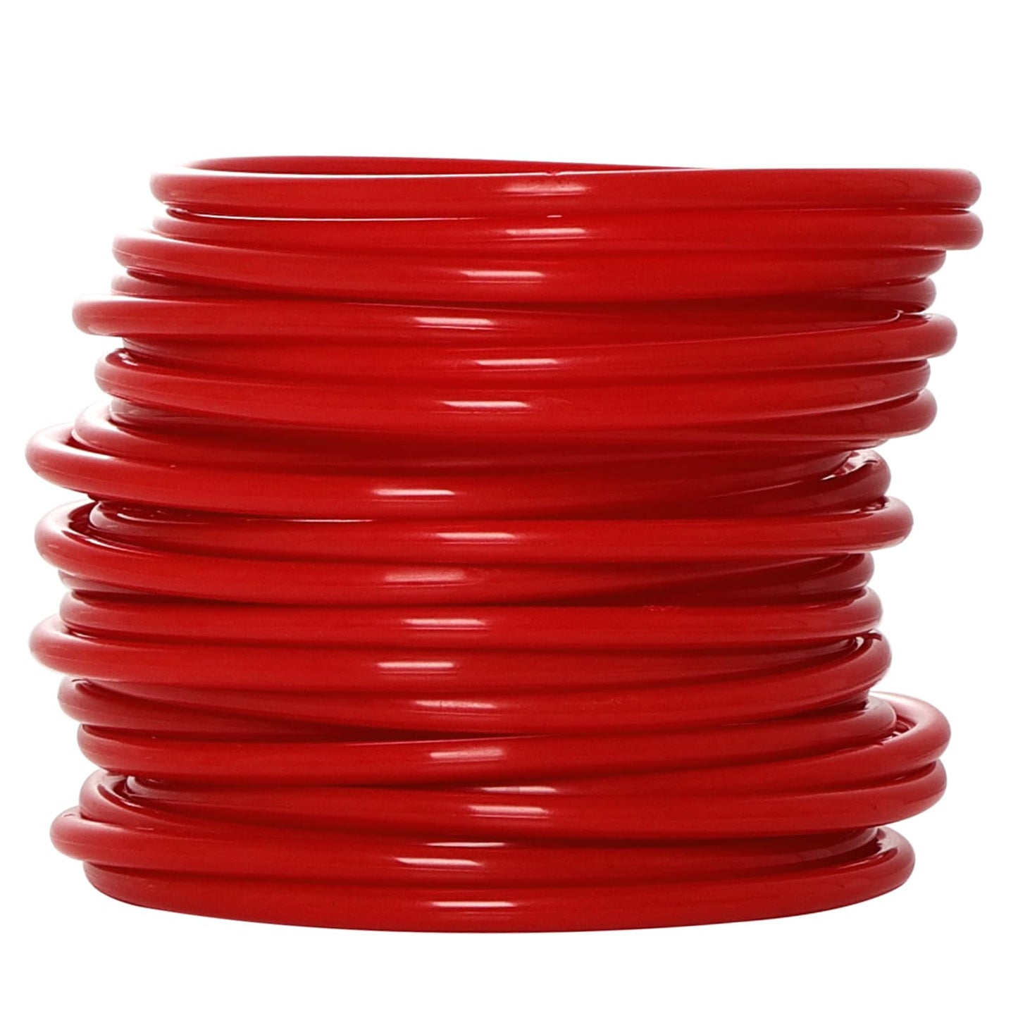 Topbuti 24 Pcs Plastic Ring Toss Game Carnival Rings Outdoor Toss Rings for Speed and Agility Practice Games, Bridal Shower Game, Game Booth