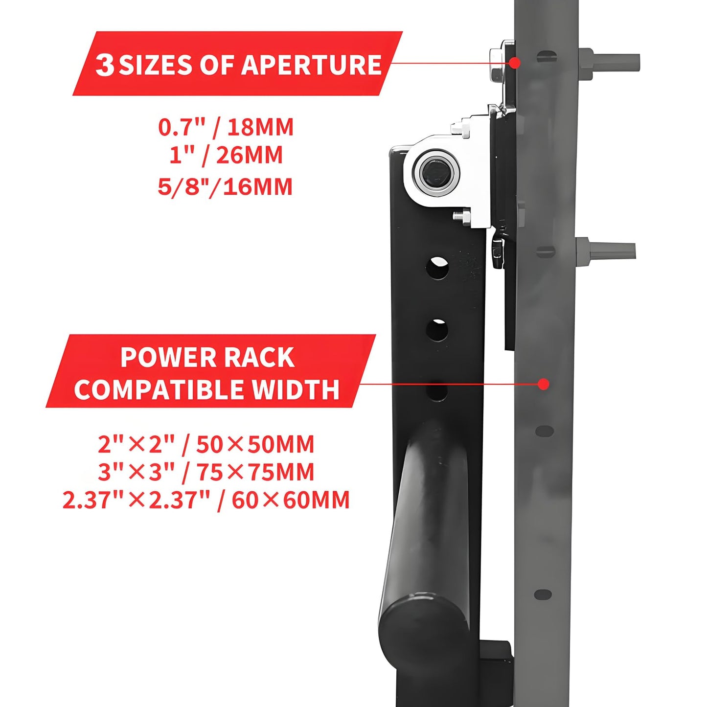MARLANG Leg Extension and Curl Machine for Power Rack Attachments, Leg Extension Attachment for Home Gym, Leg Curl Attachment for Workout Equipment, Black