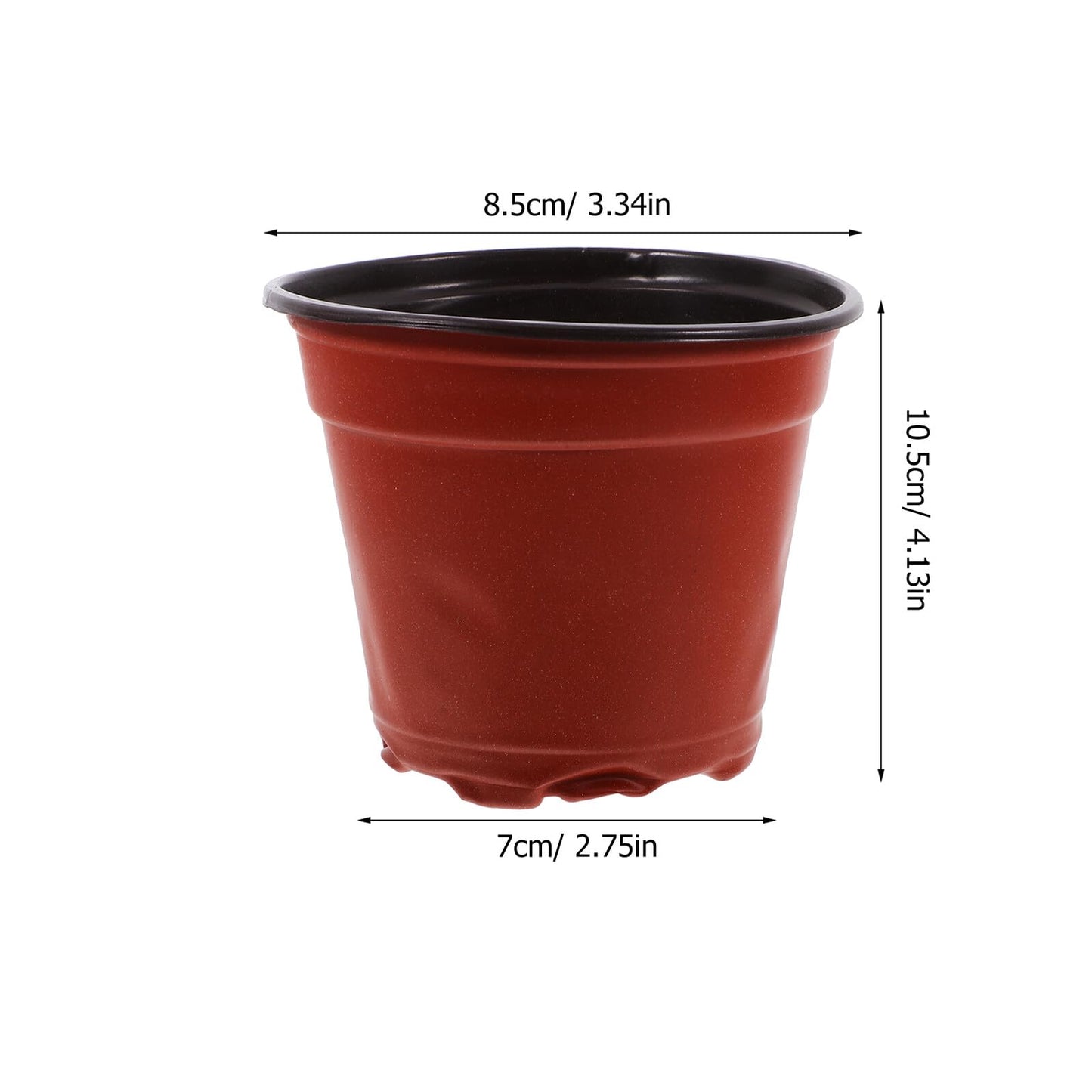Happyyami 100pcs Strawberry Nursery Cups Plant Seedling Pots Plastic Germination Cups Garden Supply for Outdoor Growing Seedlings Plant Nutrient Pots