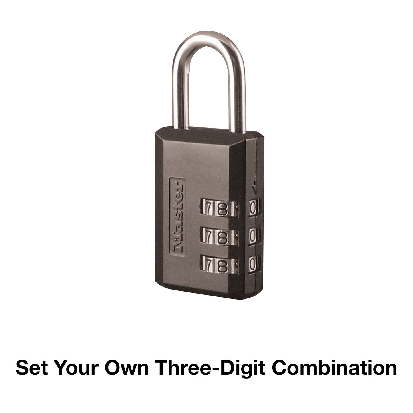 Master Lock 647D Combination Padlock, 1, Black & TSA Set Your Own Combination Luggage Lock, TSA Approved Lock for Backpacks, Bags and Luggage, Colors May Vary, 4688D