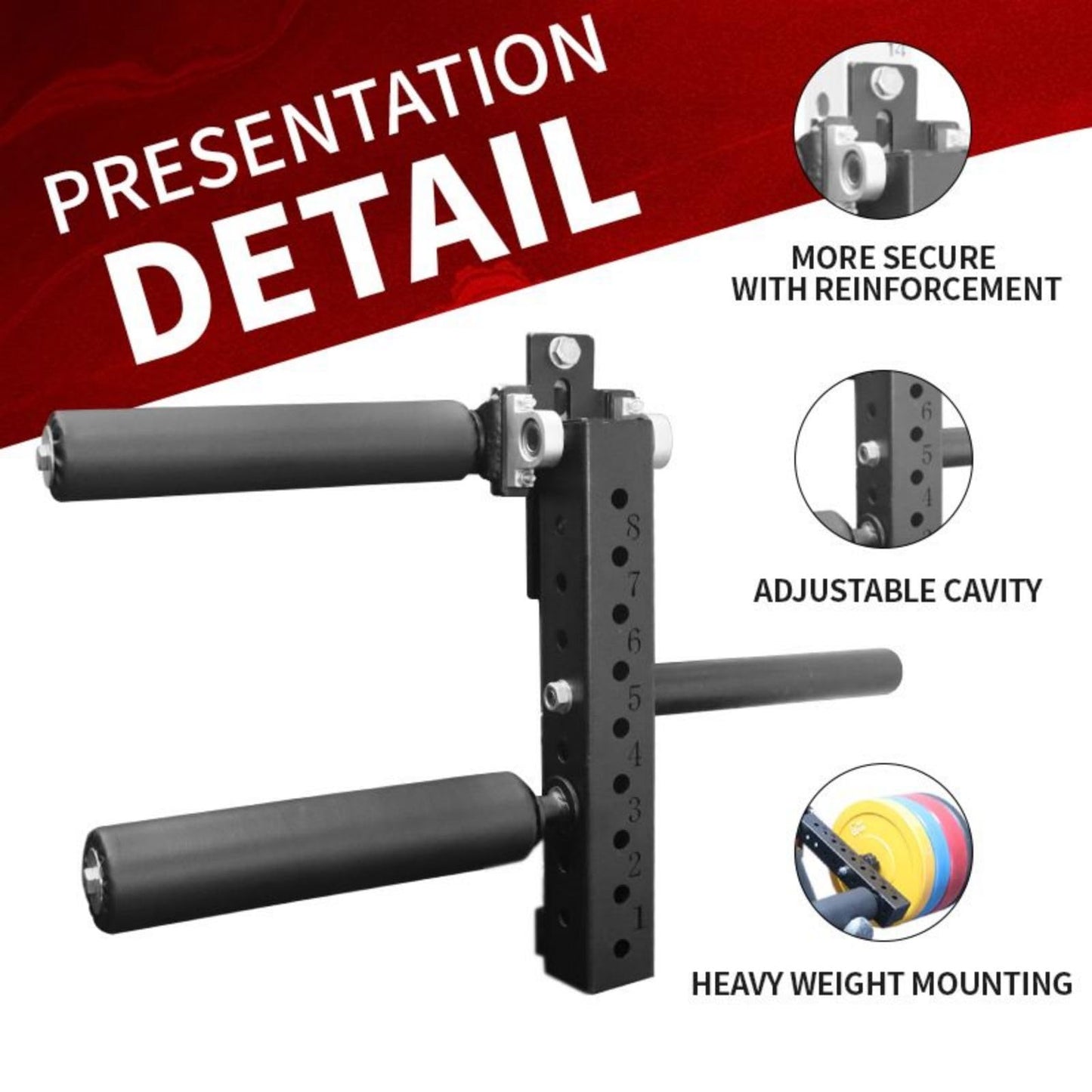 Leg Extension and Curl Machine Adjustable Leg Extension Attachment Seated Lower Body Special Leg Rotary Machine Leg Extension Rack Attachment (Hole Diameter 26mm)