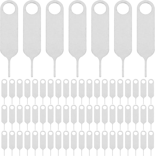 500pcs Set OSALADI Universal Stainless Steel Sim Ejector Pin for Mobile Phones, Anti-Lost Sim Card Removal Tool