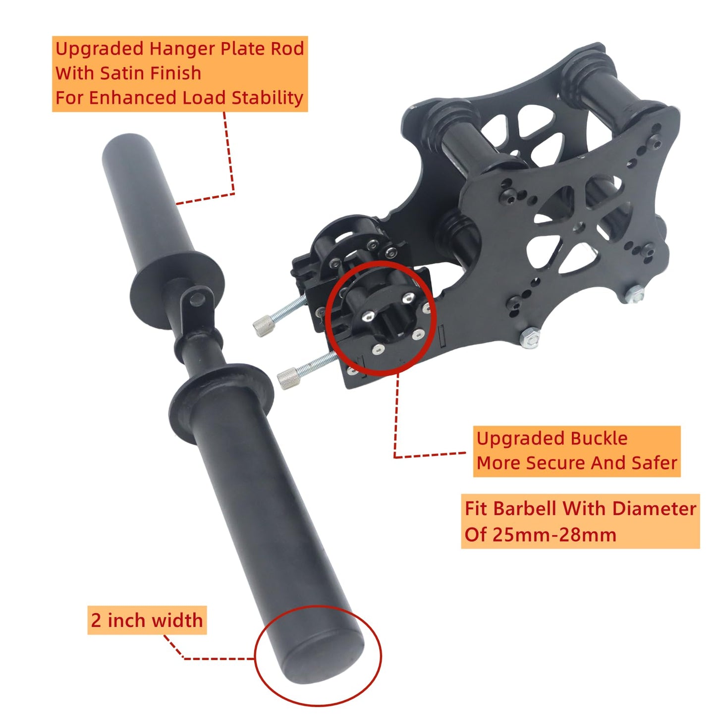MARLANG Upgrade Smith Machine Attachments for Power Rack Attachment, Cable Machine Attachment for Squat Rack Attachments, Power Rack Pulley Attachments for Cable Crossover LAT Pull Down Squat Set C