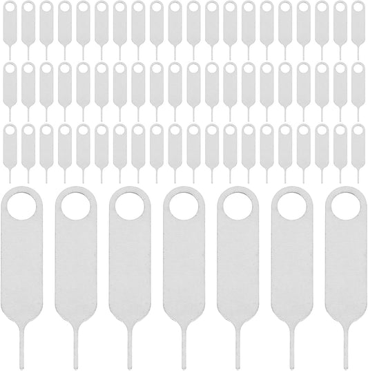 500pcs Healifty Stainless Steel Sim Ejector Pin and Card Removal Tool for Smartphones, Universal Mobile Phone Sim Card