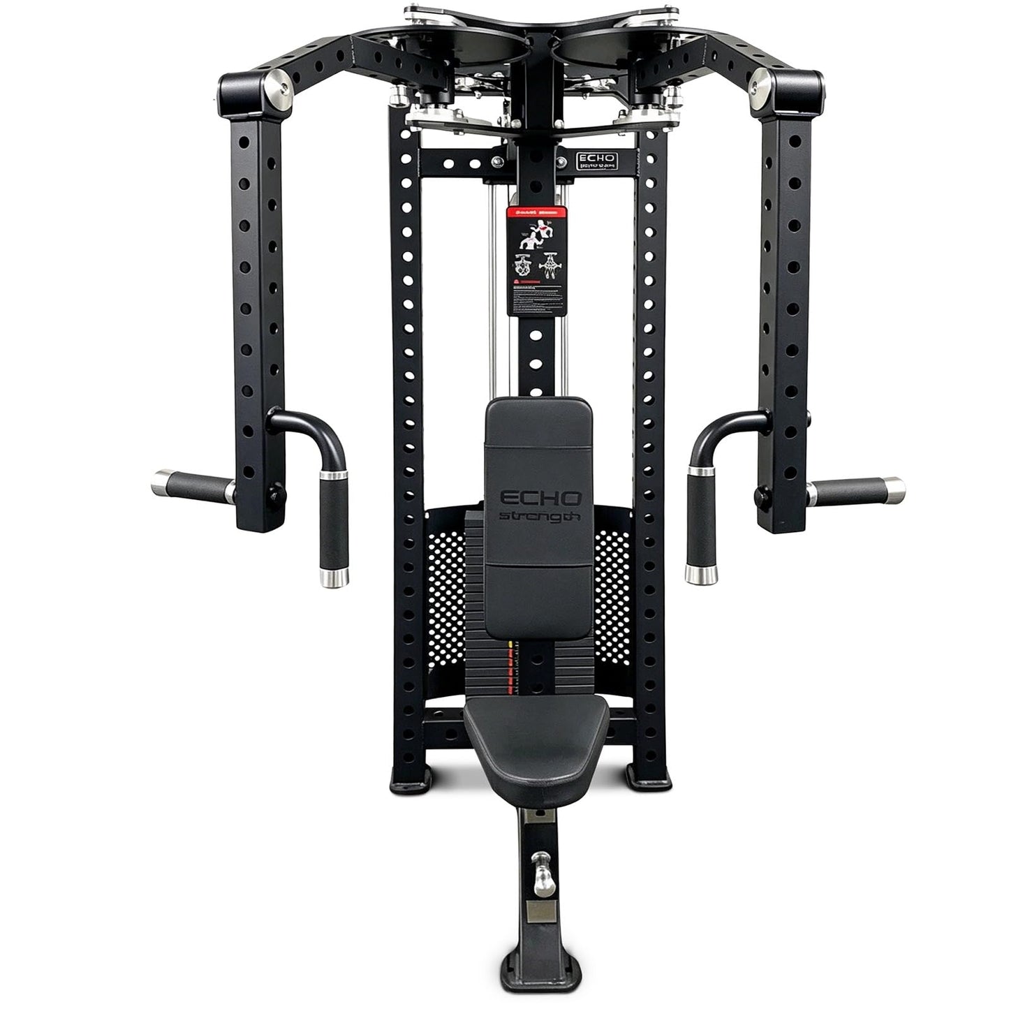 PEC Deck Rear Delt Fly Machine - Dual Function Chest & Rear Delt Strength Trainer, 220 lbs Weight Stack, Adjustable Seat & Handles for Home Gym or Commercial Use