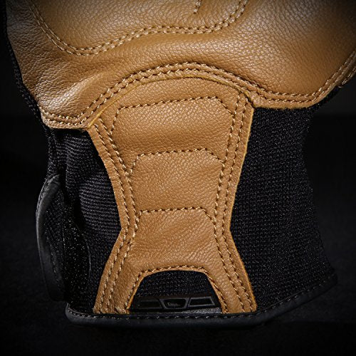 Ironclad Ranchworx Work Gloves RWG2, Premier Leather Work Glove, Performance Fit, Durable, Machine Washable, (1 Pair), RWG2-04-L,Brown/Black