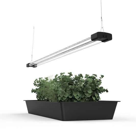 BoostGro 4FT LED Succulent Terrarium Plant Grow Light Linkable Full Spectrum Daylight with Enhanced 660nm Red and 450nm Blue LightTech Indoor Lighting Fixture (4 FT)