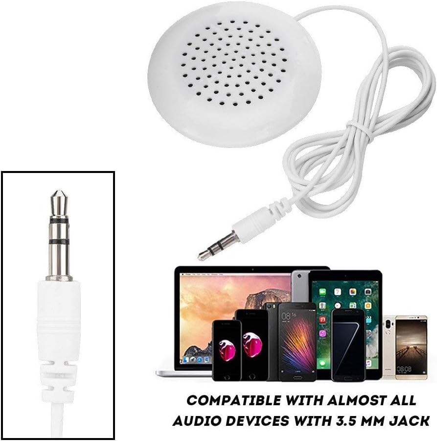 Ciglow 3.5mm MP3, MP4, Mini Speaker, DIY Portable Pillow Speaker with Stereo Sound HiFi Speaker for CD Player, Mobile