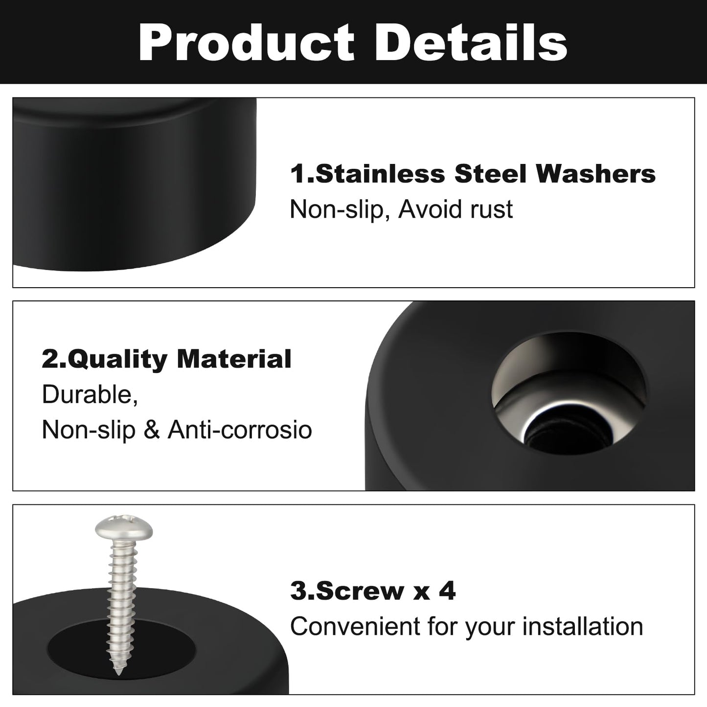 8PCS 192310GS Anti Vibration Rubber Feet for Air Compressors, Rubber Isolation Pads for Washing Machine, Coleman Powermate, Sanborn, Generators, Pressure Washers and More