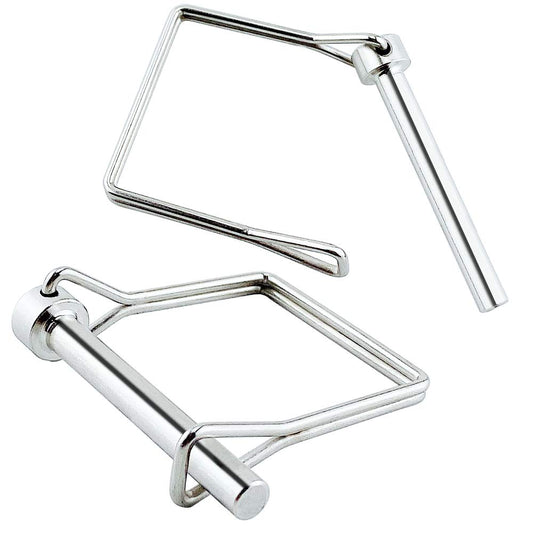 2 Pack Full 316 SS Square Pto Pin, Safety Coupler Pin 3/16" x 1.97"(4.8mm x 50mm), Full Marine Grade 316 Stainless Steel Shaft Locking Pin, Small Pins Please Check The Size First
