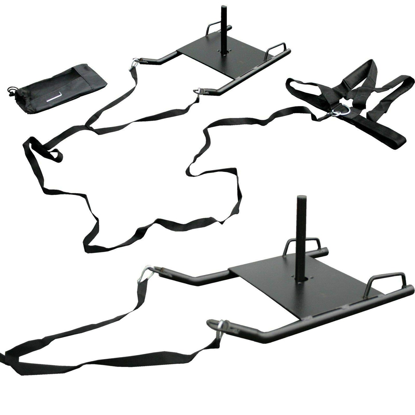 Power Speed Sled w/Harness Weighted Drag Sport Football Training Sled Padded Harness Trading Power Running Speed Sled Weighted Drag Sport Power Sled