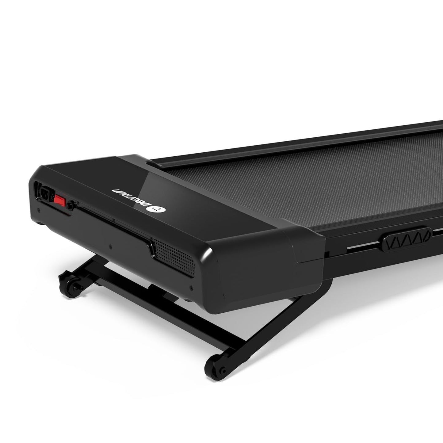 DeerRun Walking Pad Treadmill with Incline, 12% Auto Incline Under Desk Treadmill, 3.0 HP, 300 lb Capacity, Portable Treadmill for Home Office, Remote & App Control