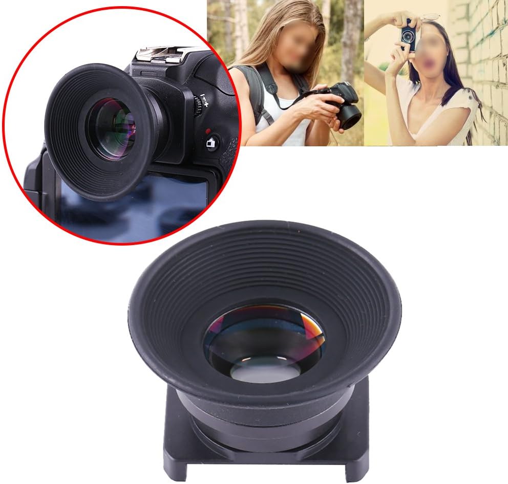 1.5X Black DSLR Eyecup for Enhanced Focus and Comfort
