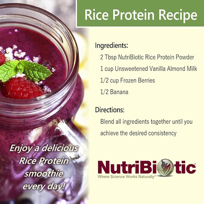NutriBiotic ??Chocolate Rice Protein, 3 Lb (1.36kg) | Low Carb, Vegetarian & Keto-Friendly Raw Protein Powder | Grown & Processed Without Chemicals, GMOs or Gluten | Easy to Digest & Nutrient-Rich