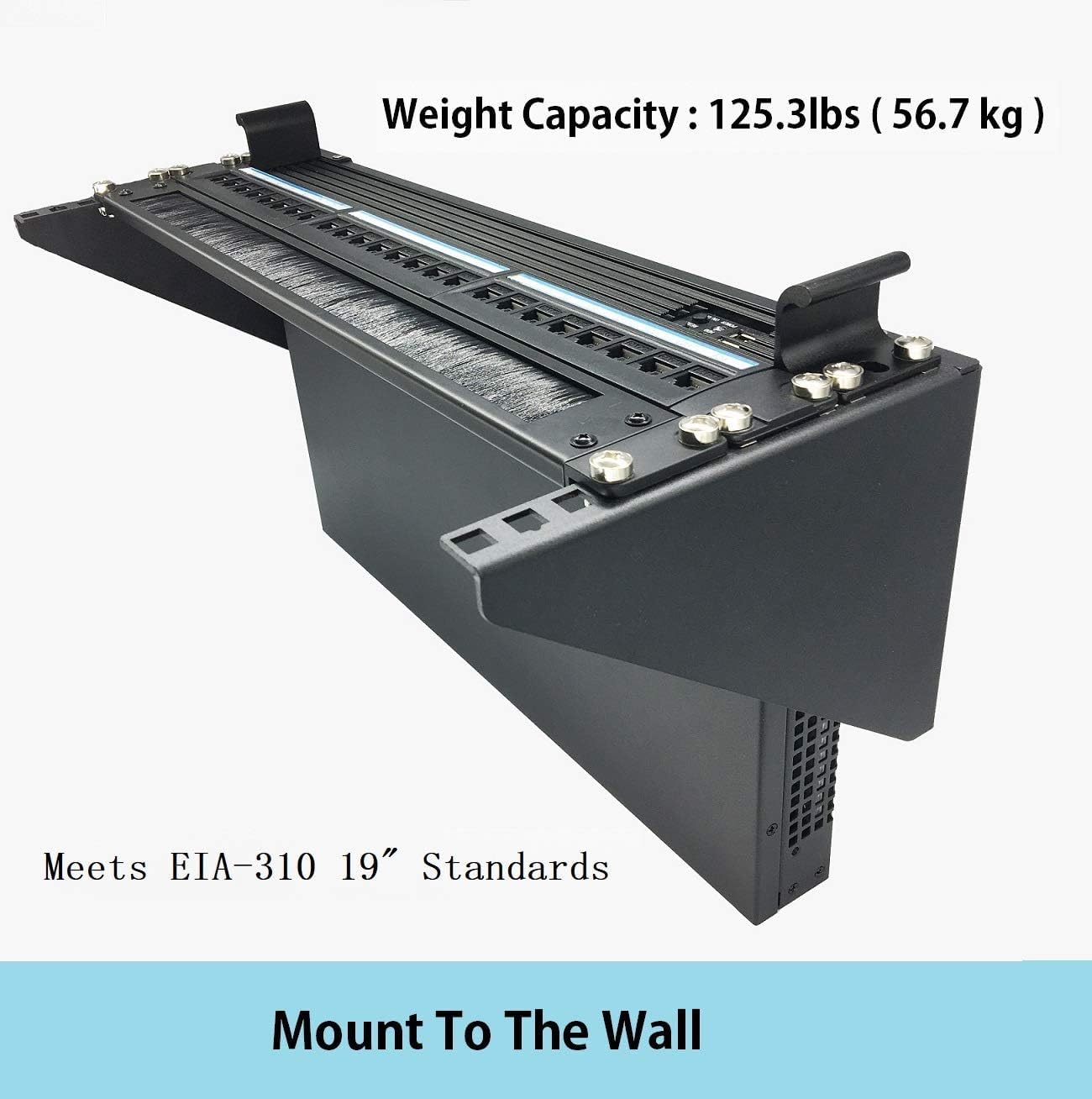 JINGCHENGMEI 2 Pack of 19 Inch 4U Heavy Duty Vertical Wall Mountable Rack and 125 lb Wall Mountable Server Rack (2)