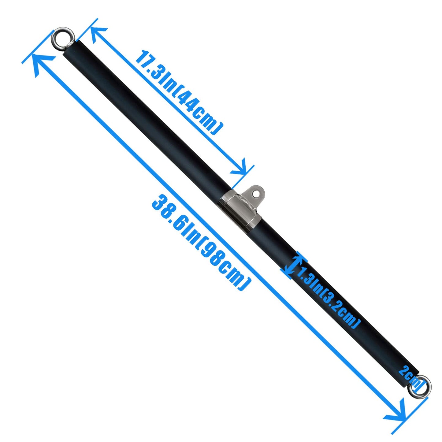 Lat Pull Down Bar for Home Gym Fitness Cable Machine Attachment, Lat Pulldown Attachments, Straight Bar, Long Bar for Fitness (Long bar 1)