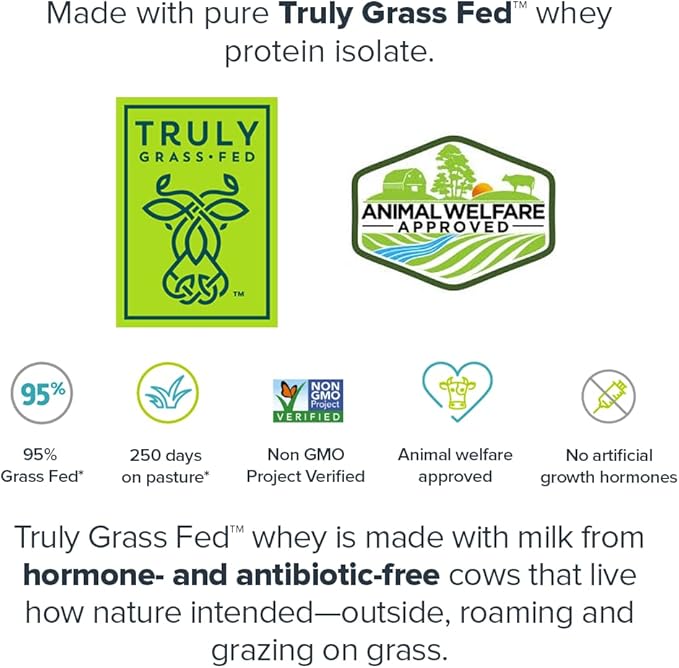 LEGION Whey+ Whey Isolate Protein Powder from Grass Fed Cows - Low Carb, Low Calorie, Non-GMO, Lactose Free, Gluten Free, Sugar Free, All Natural Whey Protein Isolate, 30 Servings (Oatmeal Cream Pie)