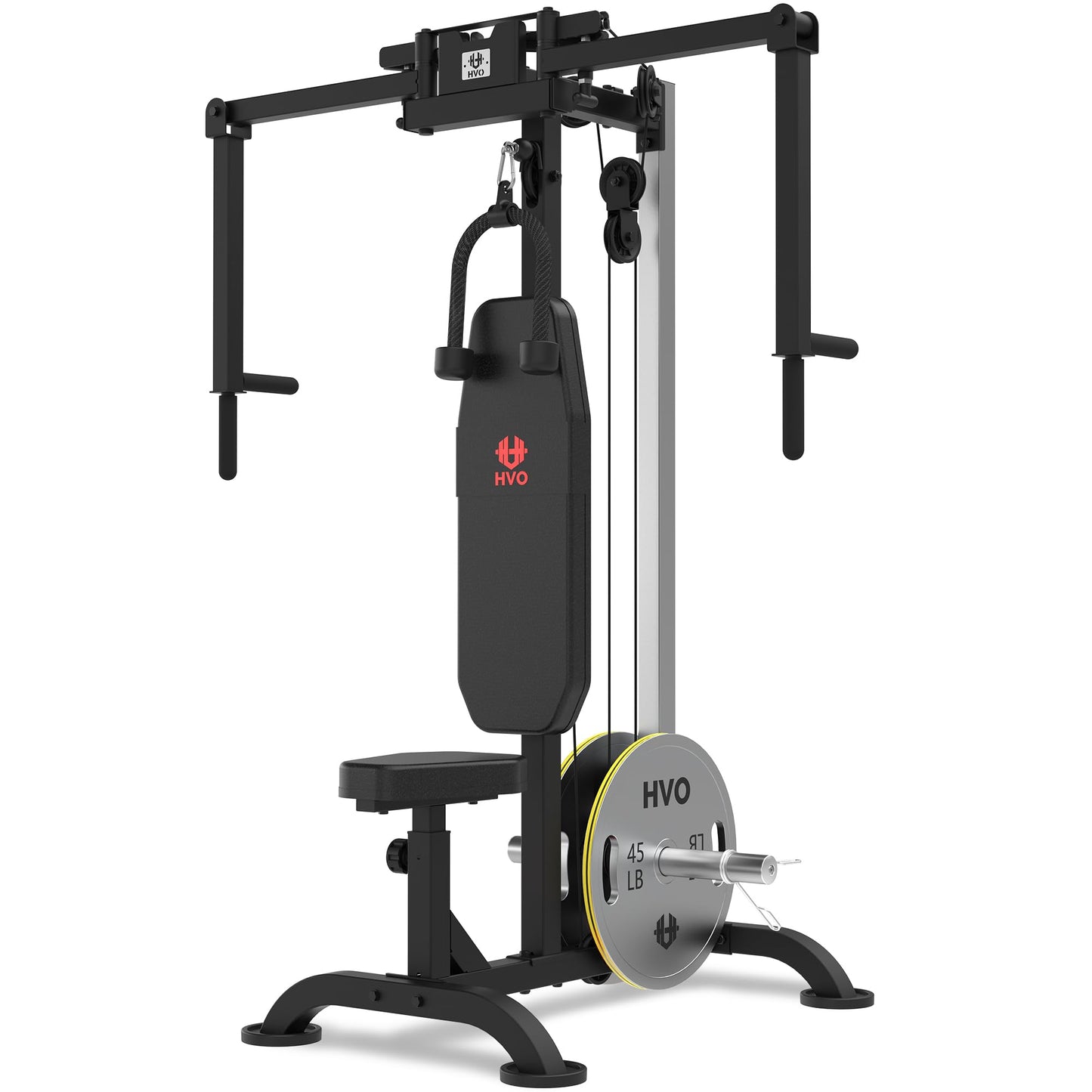 HVO Chest Fly Machine PEC: Deck Fly and Reverse Delt Machine Adjustable Upper Body Home Gym Ab Workout Butterfly Machine for Chest, Back, Pectoral, Rear Deltoid and Shoulder Training Black
