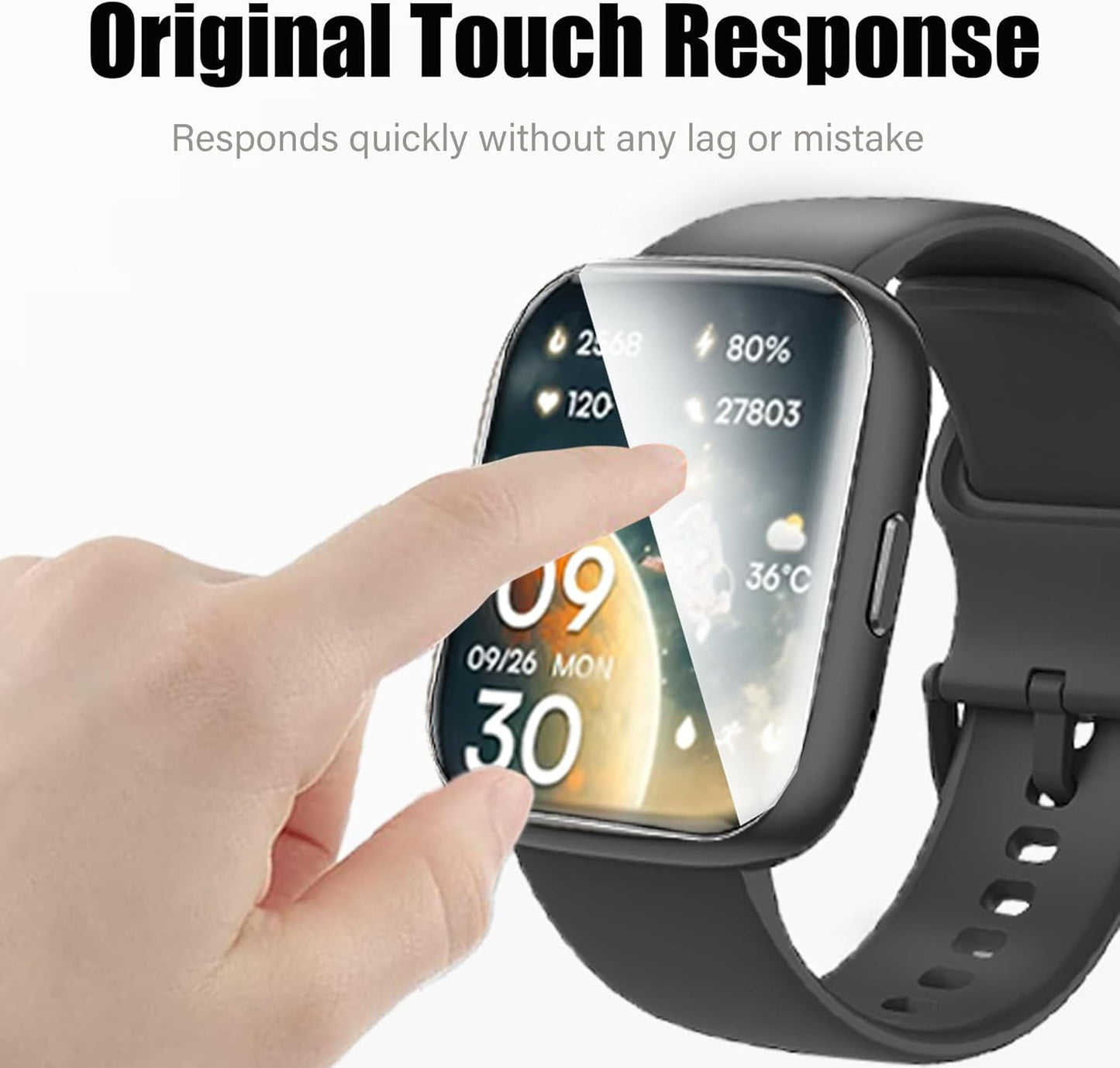 Lamshaw M30 MP3 [6 Pack] M30 2 Inches MP3 (6 Pack) Compatible for MECHEN Player Screen Protector, Full Coverage TPU