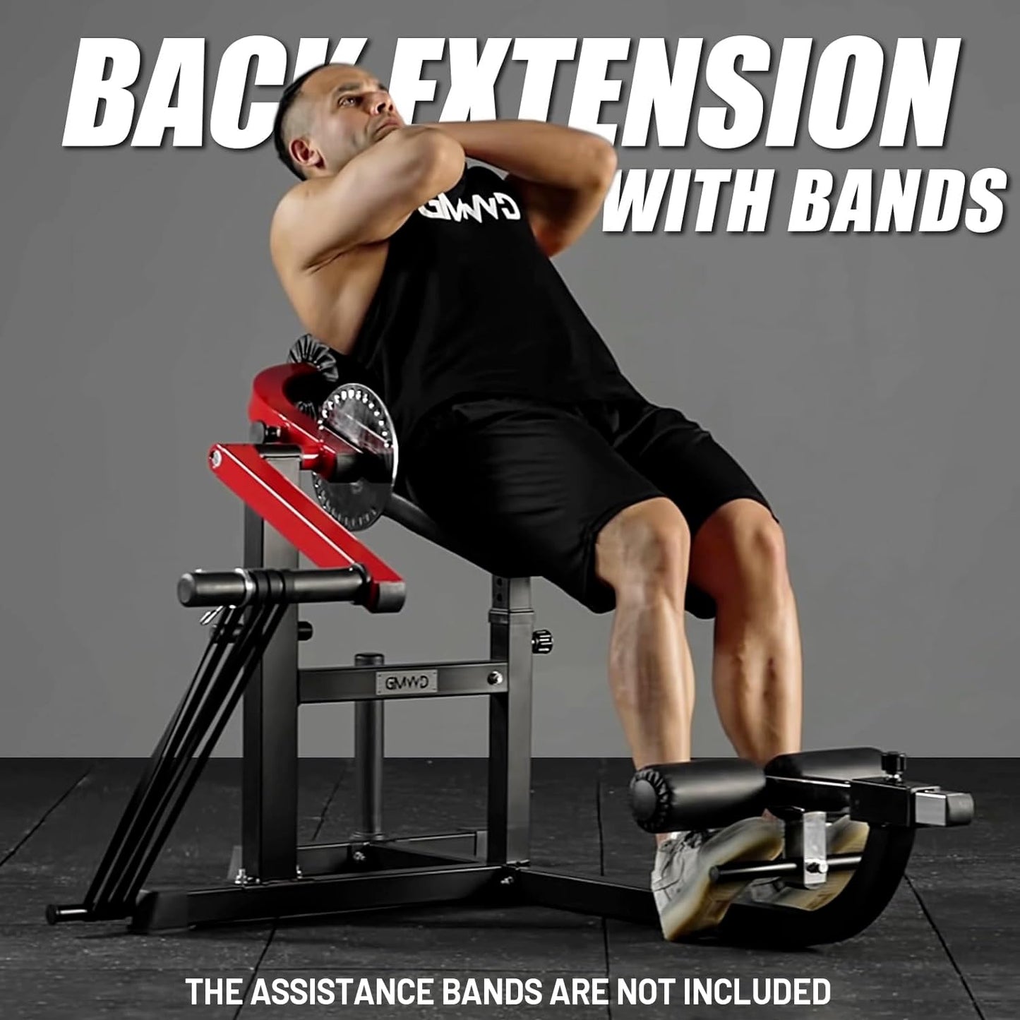 GMWD AB/Back Machine, AB Crunch Back Extension Machine, AB Workout Machine, Core Machine Upper Body Strength Training Home Gym Equipment