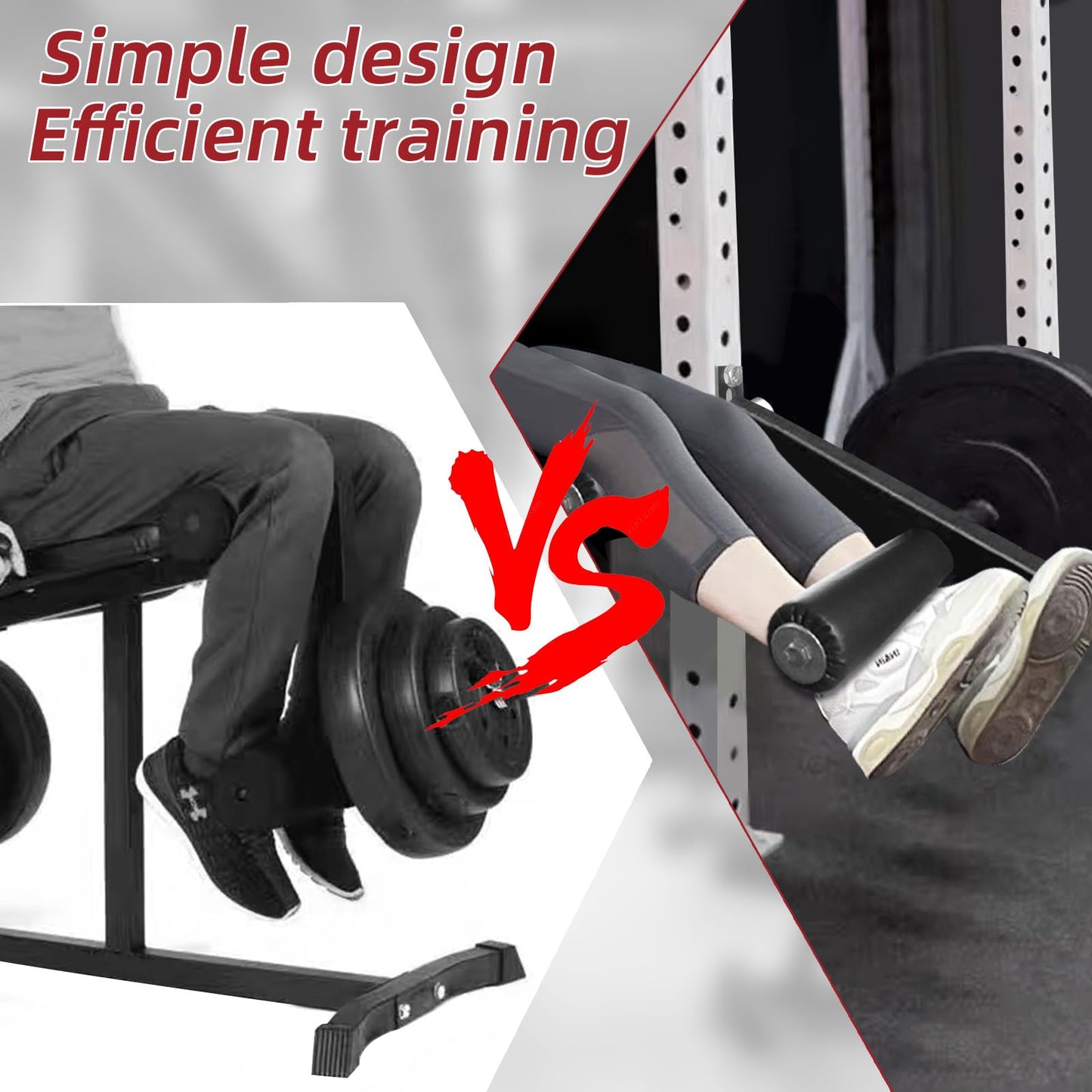 Leg Extension Attachment for Power Rack: Seated Leg StrengthExtension and Curl Machine - 8-Position Adjustable Seated Leg Trainer Power Racks with 26mm/1in Hole