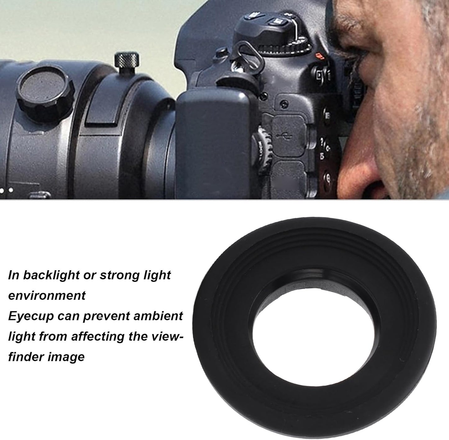 DK-17 D800 D800E D810 D3 D3S D3X D4 D4S D5 D700 Rubber Viewfinder Eyecup for DF Cameras - Protects from Scratches