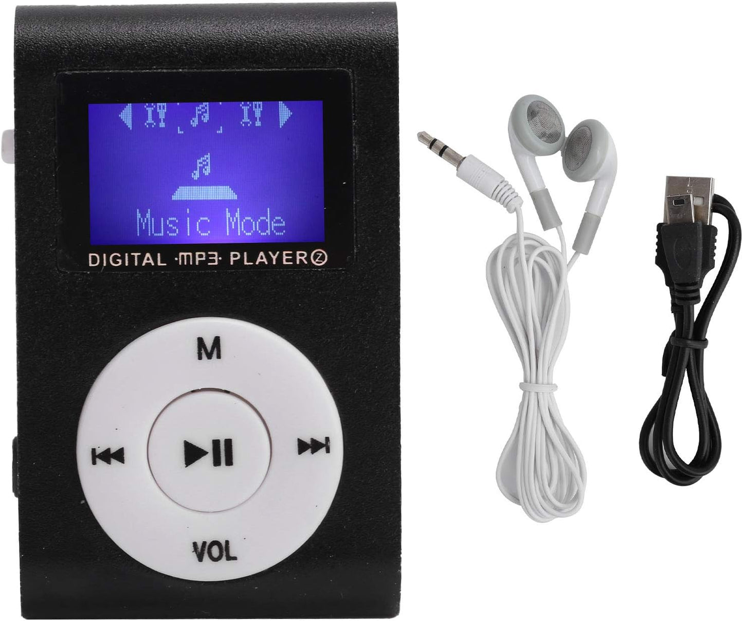 Fabul MP3,Support 32GB MP3 Long Battery Life Memory Card LCD Display Back Clip Player Game for Walking Walking Sport