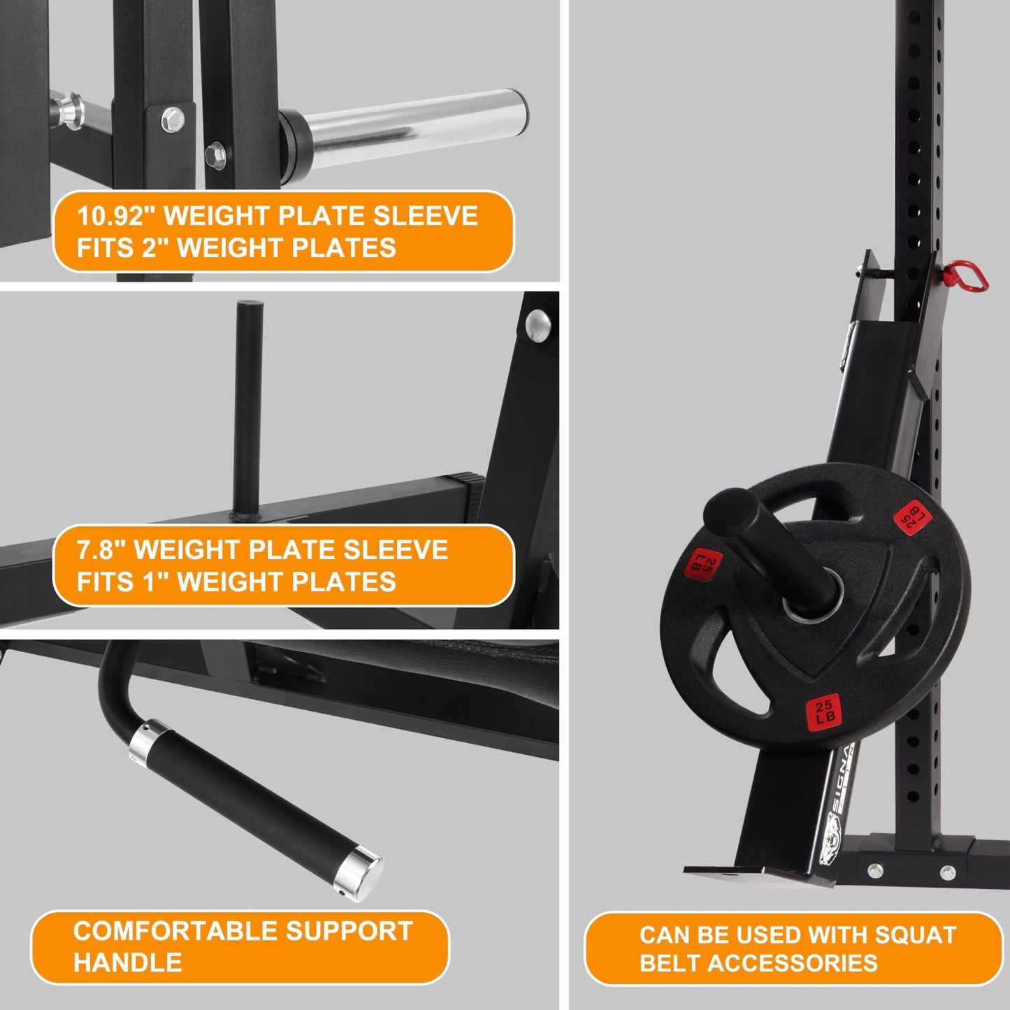 Fitvids Leg Extension and Curl Machine, Lower Body Special Leg Machine, Adjustable Leg Curl Workout Exercise Bench with Squat Rack, Leg Workout Equipment Home Gym Weight Machine