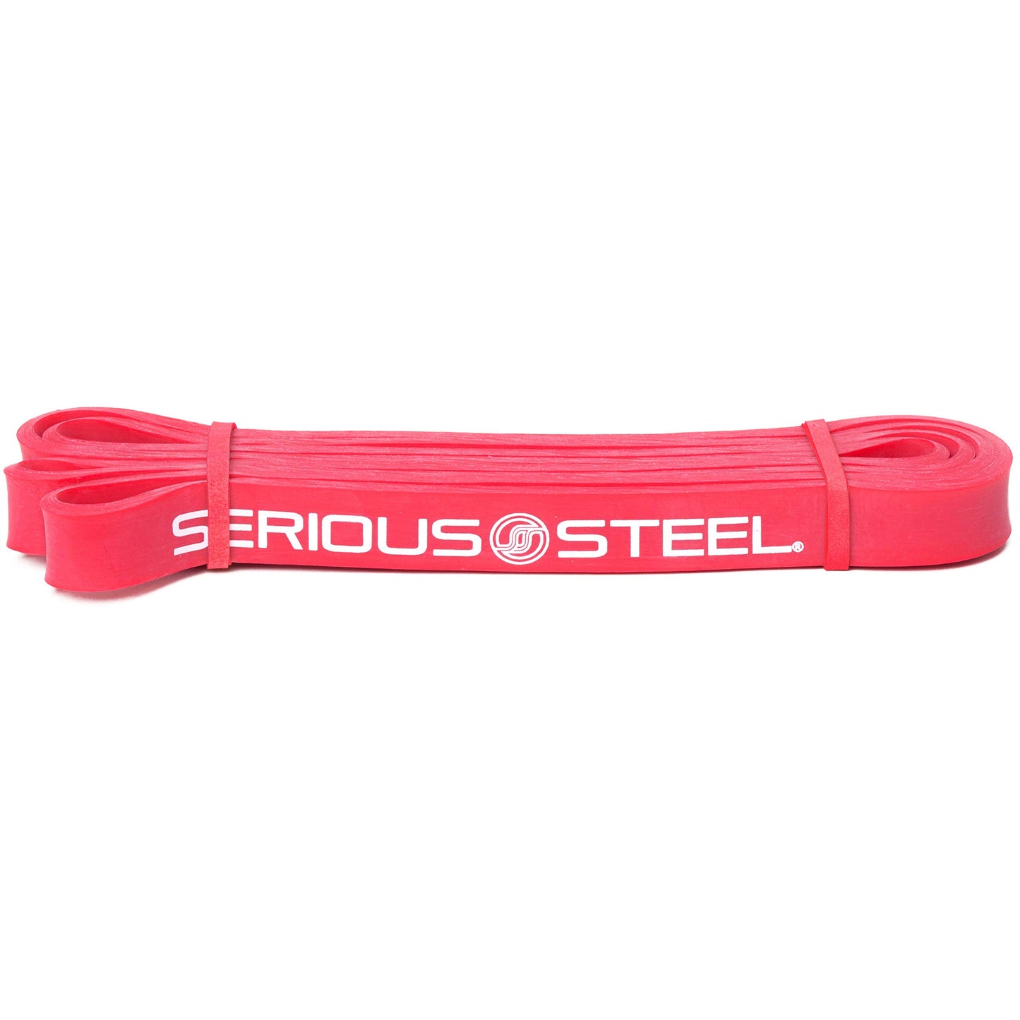 SERIOUS STEEL FITNESS Assisted 41" Pull-Up Band, Resistance & Stretching, Powerlifting & Pull-ups (#2 Red - Single Band)