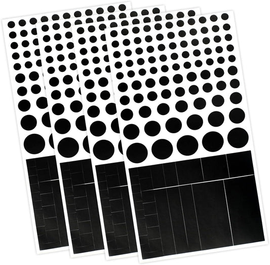 Brvlsoc Vinyl Webcam Covers Restickable Privacy Stickers for Laptop, Smartphone, Tablet, Smart TV & Game Console Black